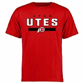 Utah Utes Team Strong WEM T-Shirt - Red,baseball caps,new era cap wholesale,wholesale hats